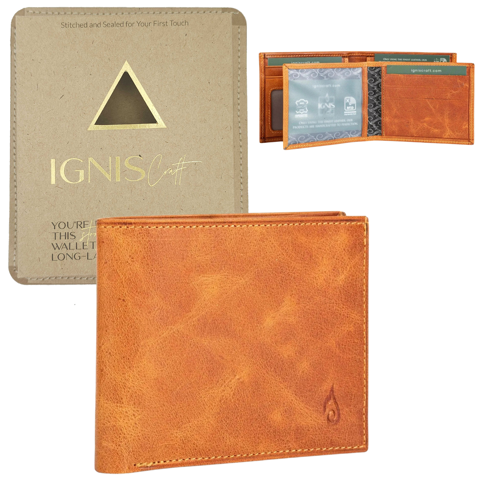 Men's Leather Wallet | Essential Dynamic Amber