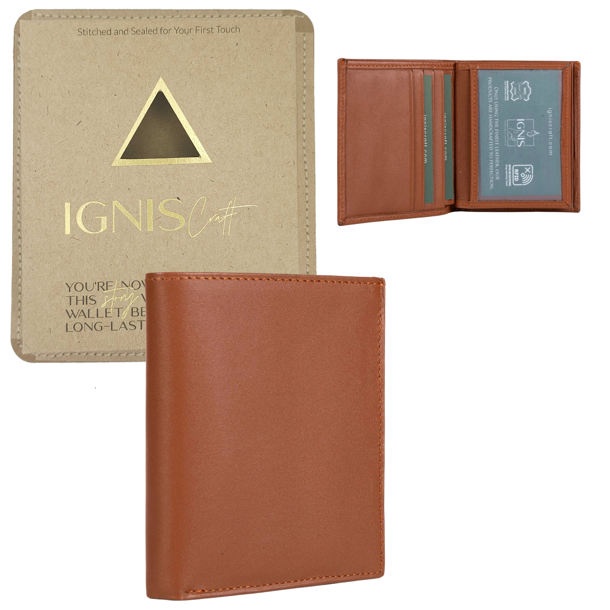 Men’s Leather Card Wallet | Pocket Pro Clay
