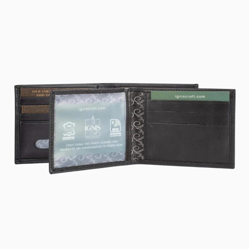 Mens Leather RFID Wallet | Solo Dynamic Obsidian - Image 2