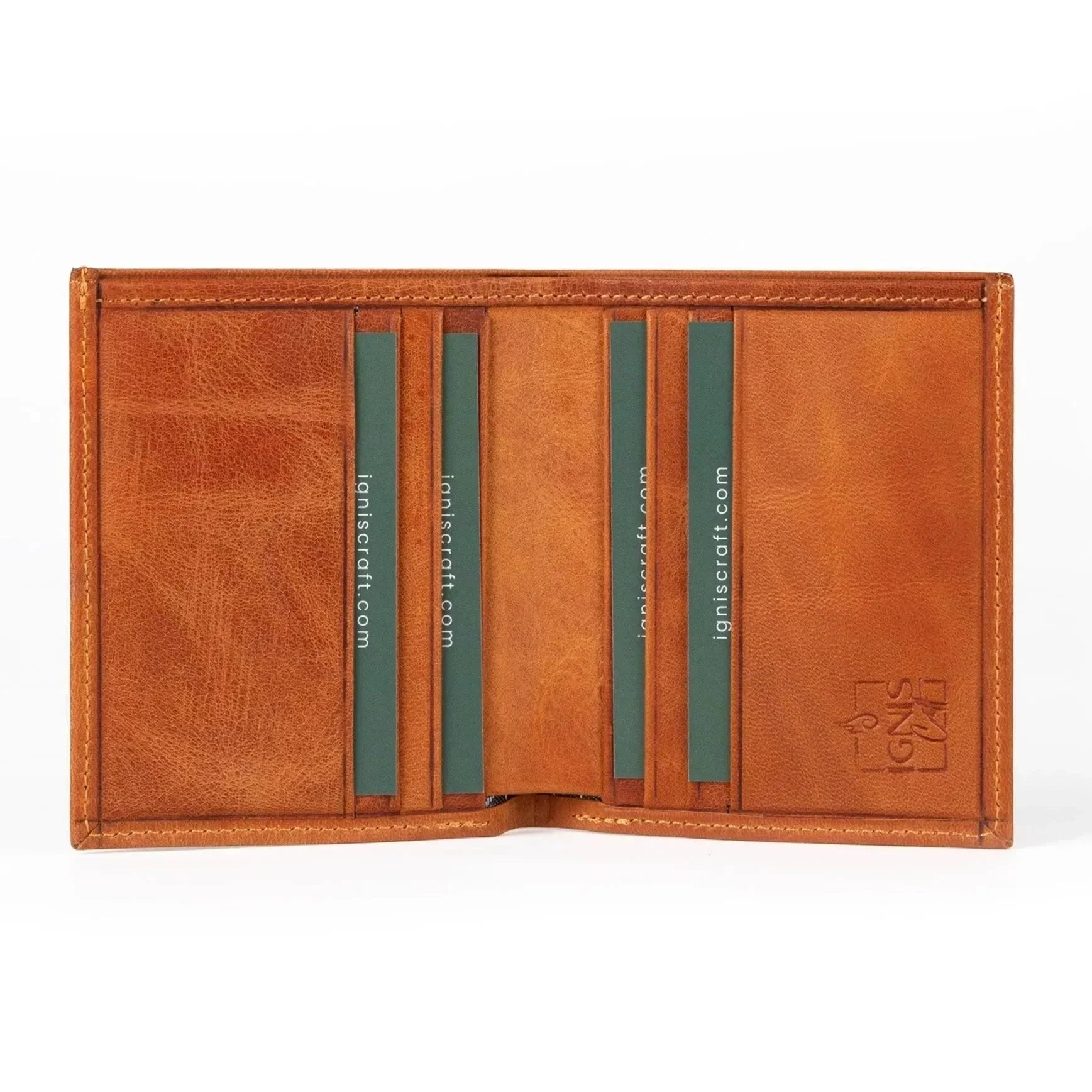 Men’s Leather Card Wallet | Slimline Amber - Image 5