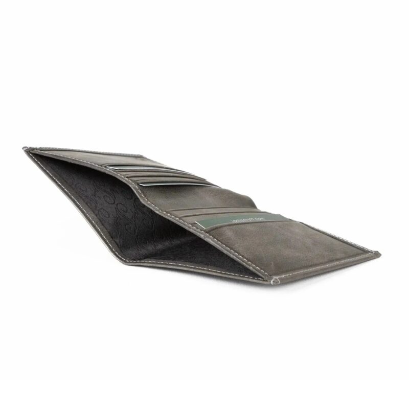 Men’s Leather Card Wallet | Slimline Basalt - Image 7