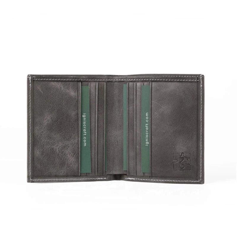 Men’s Leather Card Wallet | Slimline Basalt - Image 6