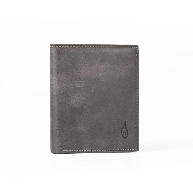 Men’s Leather Card Wallet | Slimline Basalt - Image 5