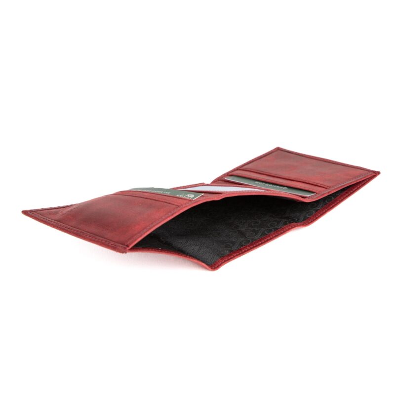 Minimalist Men's Leather Wallet | Apex Garnet - Image 5
