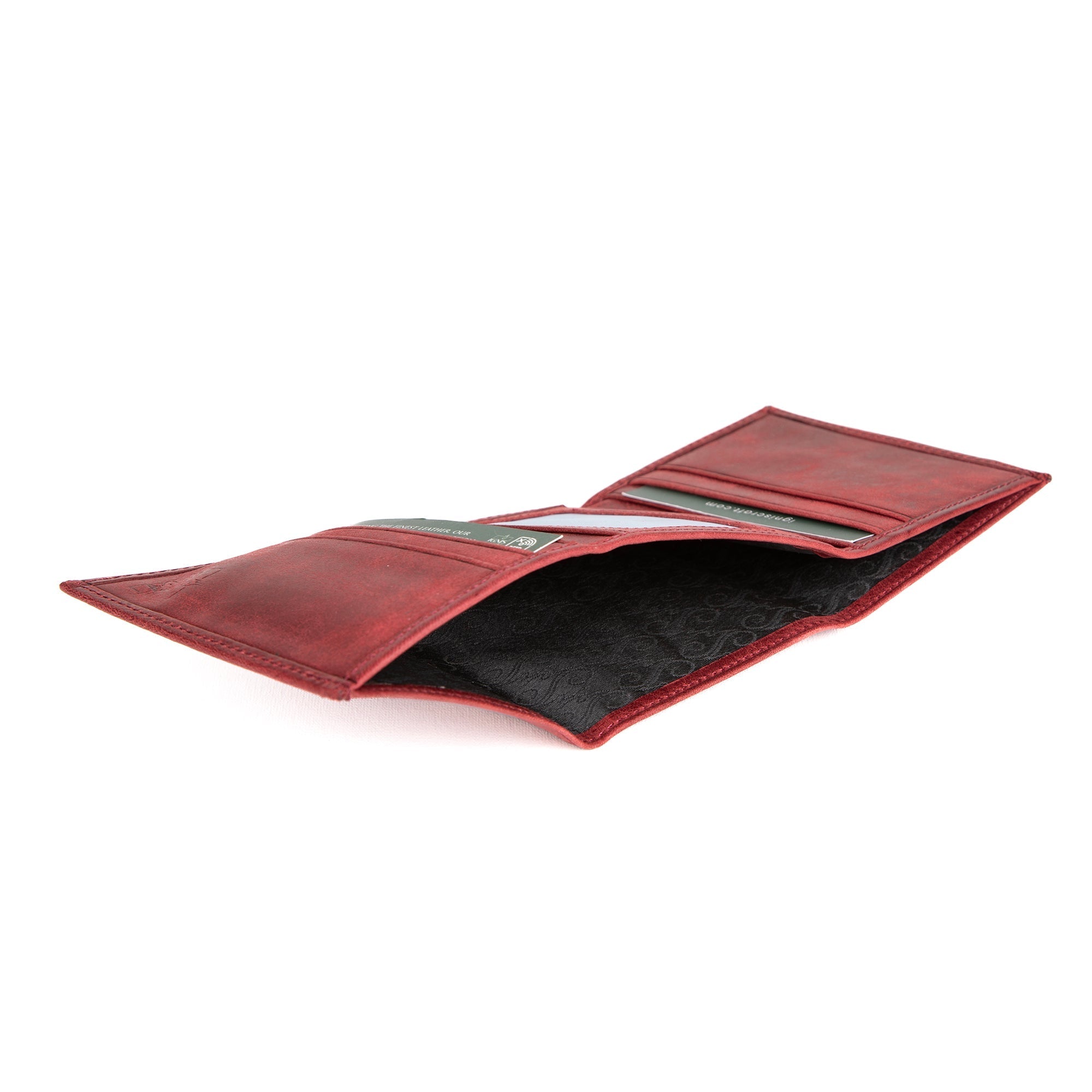 Minimalist Men's Leather Wallet | Apex Garnet - Image 5